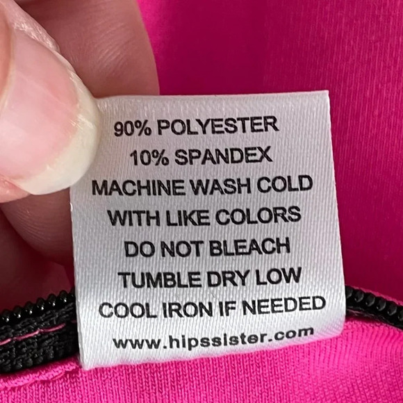 Hipssister Left Coast Sister Hip Pack Poly & Spandex Pink + Black Sz M/L NWOT - Picture 6 of 8